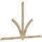 Ekena Millwork Redmond Rough Sawn Timber Gable Bracket, Douglas Fir, 108"W x 68"H x 2"D x 4"F, 15/12 Pitch GBW108X68X0204RED00RDF - alternate 2